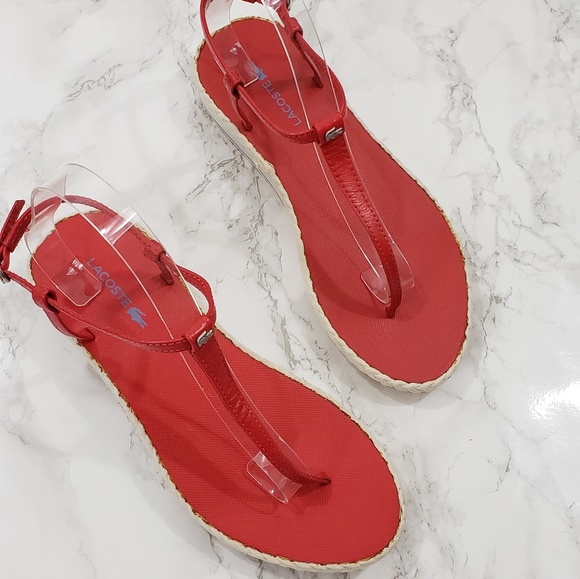 lacoste thong flip flops